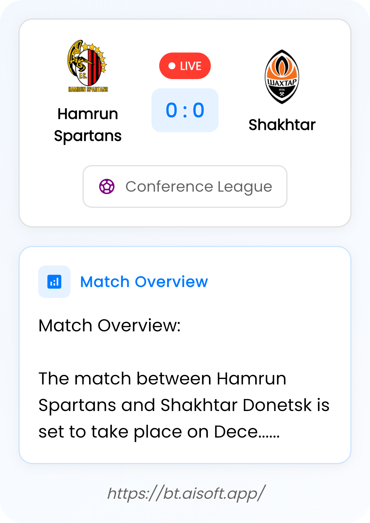AI Match Prediction: Hamrun Spartans vs Shakhtar • Conference League • 19:00 / 11 December