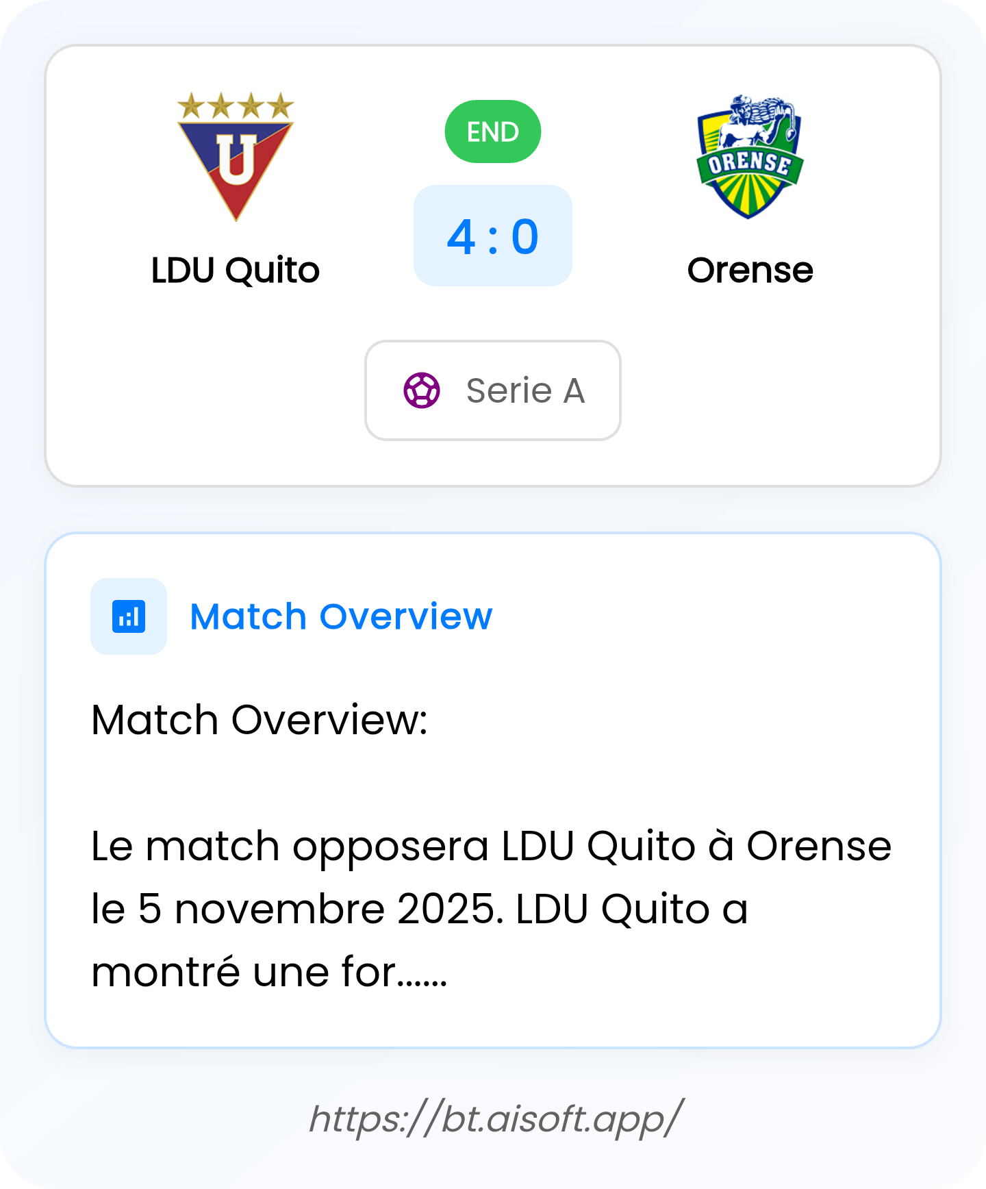 AI Match Prediction: LDU Quito vs Orense • Serie A • 23:00 / 04 November