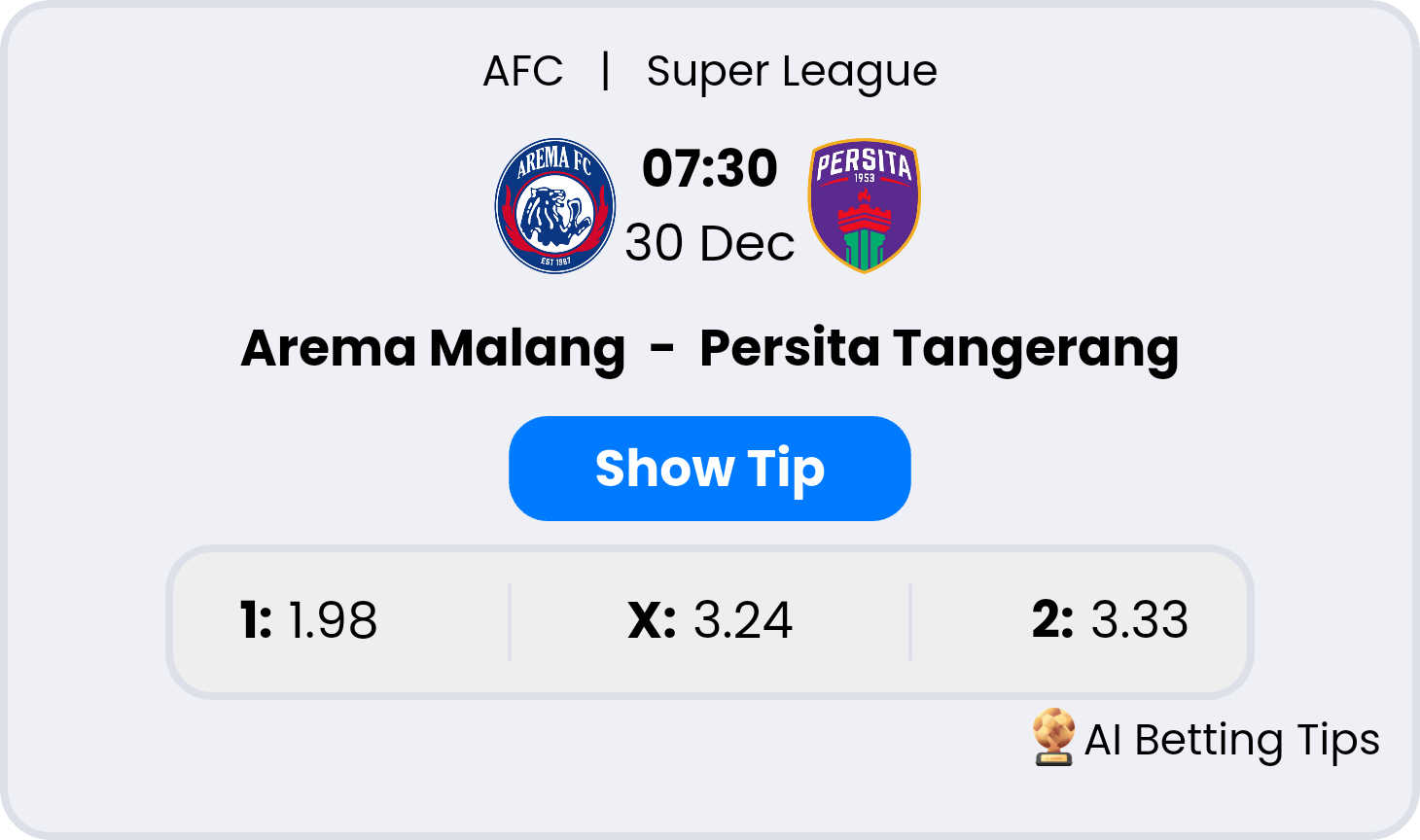 AremaMalang vs PersitaTangerang